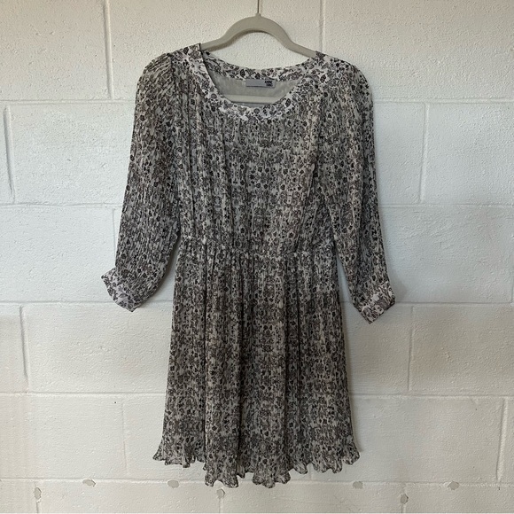 ANINE BING Women's XS Black and White Floral Mini Dress - Picture 8 of 8